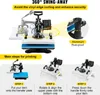 VEVOR 10 w 1 Prasa termiczna 38 x 30 cm Prasa transferowa Podgląd zdjęcia produktu 6