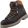 A single brown leather boot with tan accents and a gray sole is shown against a white background. Anteprima dell’immagine prodotto