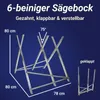 Bituxx Sägebock Holzsägebock mit Stammhalter Haltezacken Produktbild-Vorschau 2