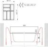 ORGA-BOX II Besteckeinsatz Tiefe 462 mm, Höhe 50,5 mm für Produktbild-Vorschau 6