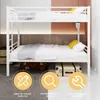 Sweiko Twin sur Twin lit superposé en métal pour enfants Voir les images du produit 11