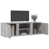 The Living Store TV-Schrank Grau Sonoma 120x34x37 cm Produktbild-Vorschau 4