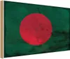 vianmo Holzschild 30x40 cm Bangladesch Bangladesh Flagge Produktbild-Vorschau 1
