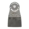 A close-up studio shot of a metal oscillating tool blade. Produktbild-Vorschau