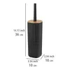 WENKO Garniture WC Rotello noir WC nettoyage porte-brosse Voir les images du produit 4
