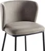 BELIANI Barstuhl 2er Set Taupe Stoffbezug und Metall mit Produktbild-Vorschau 7