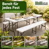 TRUTZHOLM Bierzeltgarnitur 3-teilig klappbar, 1 Tisch & 2 Produktbild-Vorschau 8