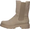 A side view of a single beige boot. Náhled obrázku produktu