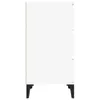 vidaXL Comodino bianco 40x35x70 cm in materiale derivato Anteprima dell’immagine prodotto 10