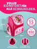Mädchen Schulranzen 1. Klasse in Rosa mit Pferde Motiv Produktbild-Vorschau 2