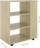 vidaXL Szafka na kółkach dąb sonoma 60x35x75 cm materiał Podgląd zdjęcia produktu 8