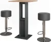 Bartisch-Set Vicco Repose Goldkraft Eiche/Anthrazit 65 x 65 Produktbild-Vorschau 1