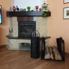 Kaminer 24628 Holzkorb 50,5 x 37 x 50 cm, schwarz Produktbild-Vorschau 8