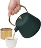 Kinghoff Gusseisen Teekanne 1L mit Filter Flasche Grün Produktbild-Vorschau 7