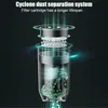 Diagram illustrating the cyclone dust separation system of a vacuum cleaner. Produktbild-Vorschau
