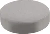 A close-up, studio shot of a round, gray ottoman. Náhled obrázku produktu