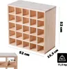 KADAX Weinregal aus Holz, 52 x 25.5 x 52 cm, Natürlich,  1 Produktbild-Vorschau 2
