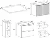 RODAN | Mobile Sottolavabo - Marrone e Beige - 160 cm - Con Anteprima dell’immagine prodotto 7