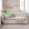 INONEFT Polsterbett 140x200cm mit LED und USB, Schlafsofa Produktbild-Vorschau 12