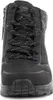 A close-up front view of a black Skechers sneaker boot. Voir les images du produit