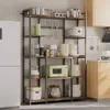 Unho Multifunktionales Standregal Braun aus MDF und Metall Produktbild-Vorschau 1