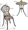 3 TLG. Bistro Set, Bistrotisch mit 2 Stühlen, Gartenmöbel Produktbild-Vorschau 7