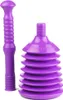 A purple plunger and its handle are displayed against a white background. Produktbild-Vorschau