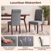 KOMFOTTEU Esszimmerstühle, 2er Set Küchenstuhl mit hoher Produktbild-Vorschau 2