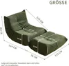 okwish Fauteuil relax pliable avec dossier et repose-pieds, Voir les images du produit 7