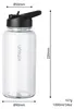 Trinkflasche 1L Sport Flasche Wasserflasche BPA frei Produktbild-Vorschau 4