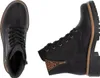 A pair of black women's boots shown from two different angles against a white background. Voir les images du produit