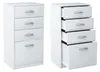 Commode 4 tiroirs finition mate, commode 45cm de large Voir les images du produit 5