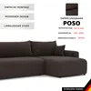 Canapé d'angle rembourré PIANO XL avec fonction sommeil et Voir les images du produit 5