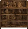 Biurko Recepcyjne Dąb Wędzony 100X50X103,5 Cm Drewno Podgląd zdjęcia produktu 5