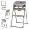 NENO SAPORI Gray Chaise haute multifonctionnelle 4 en 1 Voir les images du produit 1