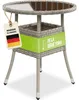 Juskys Polyrattan Gartentisch Yoro rund - wetterfest Ø 60 Produktbild-Vorschau 1