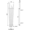 Mexen Omaha grzejnik dekoracyjny 1800 x 420 mm, 655 W, Podgląd zdjęcia produktu 8