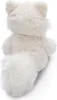 A white plush toy fox seen from the back. Anteprima dell’immagine prodotto