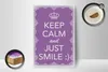 Holzschild Spruch 12x18cm Keep Calm and just smile:) Produktbild-Vorschau 3