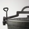 Garnek żeliwny 15L z pokrywką i nóżkami | garnek ogrodowy, Podgląd zdjęcia produktu 10