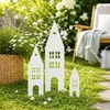 UNUS Gartendeko Gartenstecker Häuser aus Metall im 3er Set Produktbild-Vorschau 3
