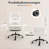Bürostuhl mit Fußstütze, 135° Verstellbarer Schlafsessel, Produktbild-Vorschau 10