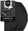 OfficeTree 100 Blatt Bastelpapier schwarz - Tonpapier A4 Produktbild-Vorschau 1