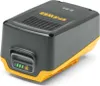 A black and yellow battery pack with a charge indicator. Produktbild-Vorschau