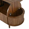 Tavolino ovale Merax in MDF con gambe in legno massello, Anteprima dell’immagine prodotto 14