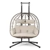 Juskys Doppelhängesessel Aria - Polyrattan Hängesessel mit Produktbild-Vorschau 8