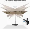 PURPLE LEAF Ampelschirm Twist 300 x 300 cm Sonnenschirm mit Produktbild-Vorschau 6