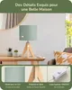 Lampe de table EDISHINE en bois, lampe de chevet LED avec Voir les images du produit 3
