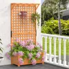 COSTWAY Blumenkasten mit Spalier & Dach, Pflanzkasten Produktbild-Vorschau 2