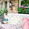 Mr. & Mrs. Panda Kissen 40x40 Blumen Leben - Geschenk, Produktbild-Vorschau 2